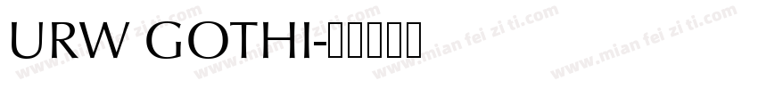 URW GOTHI字体转换